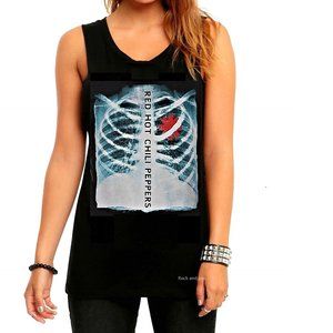 Red Hot Chili Peppers X-Ray Logo funk rock Official Muscle Tank Top M NWT